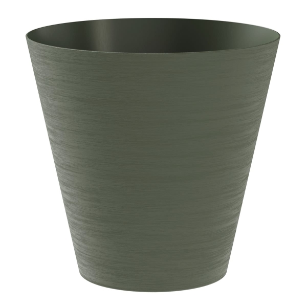TeraPlast™ Pflanzgefäße HOOP rund Forest dunkelgrün 25 cm - Kunststoff