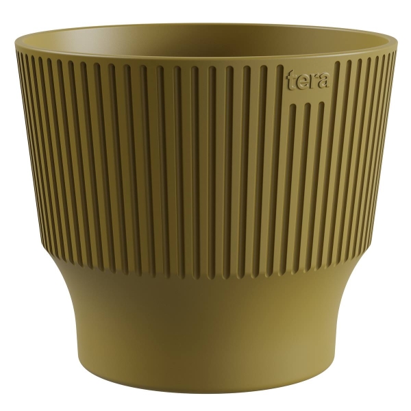 TeraPlast™ Pflanzgefäße MINI Golden Lime altgold 20 cm - Kunststoff