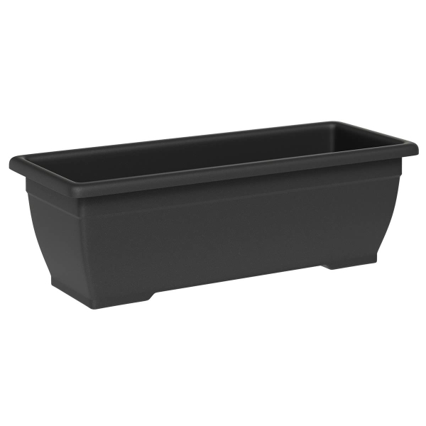 TeraPlast™ Pflanzgefäße NARA Anthracite grau rechteckig 30 x 20 cm - Kunststoff