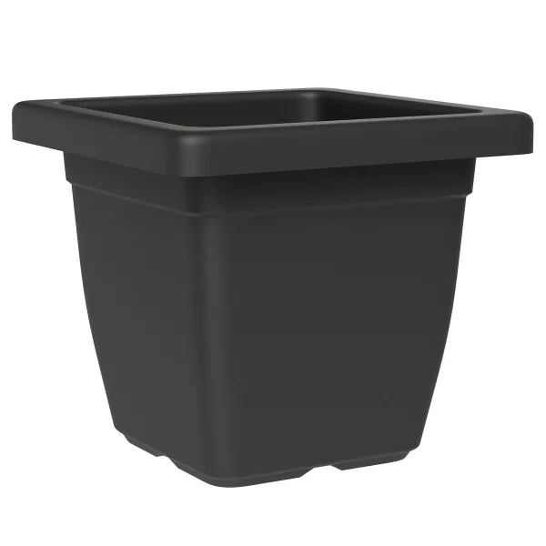 TeraPlast™ Pflanzgefäße NAZCA Ash anthrazit quadratisch 32 cm - Kunststoff