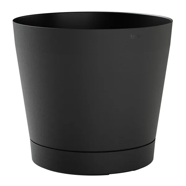 TeraPlast™ Pflanzgefäße ORIONE Ash anthrazit 29 cm - Kunststoff