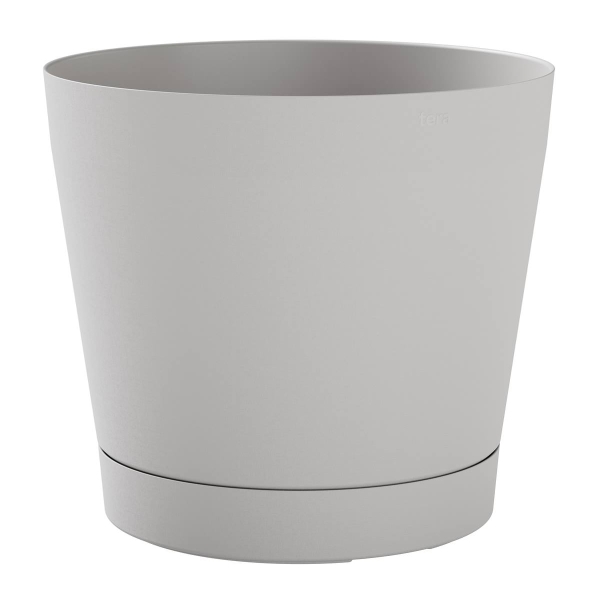 TeraPlast™ Pflanzgefäße ORIONE Cloud hellgrau 24 cm - Kunststoff