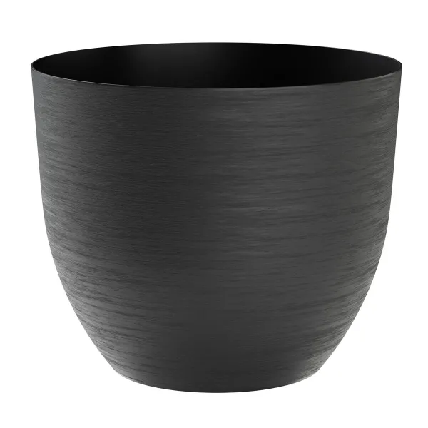 TeraPlast™ Pflanzgefäße OVER Black schwarz rund 38 cm - Kunststoff TeraPlast™ Pflanzgefäße OVER Black schwarz rund 38 cm - Kunststoff