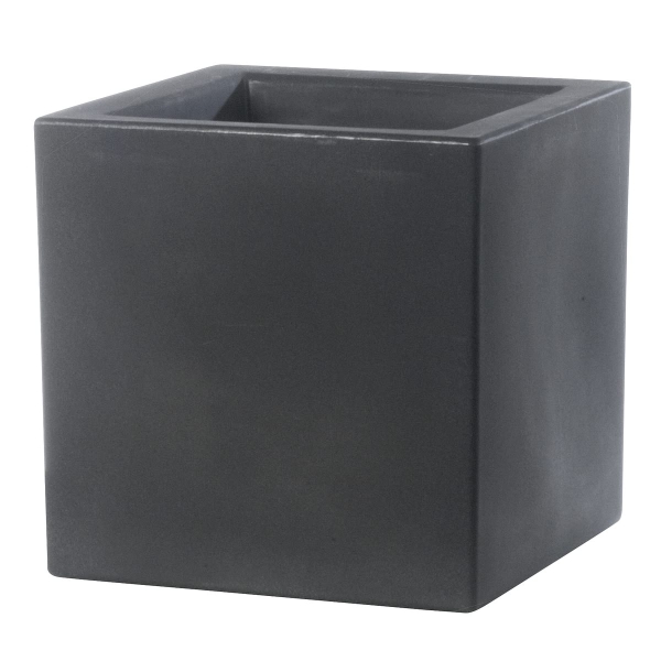 TeraPlast™ Pflanzgefäße SCHIO CUBO Ash anthrazit 40 x 40 cm - Kunststoff