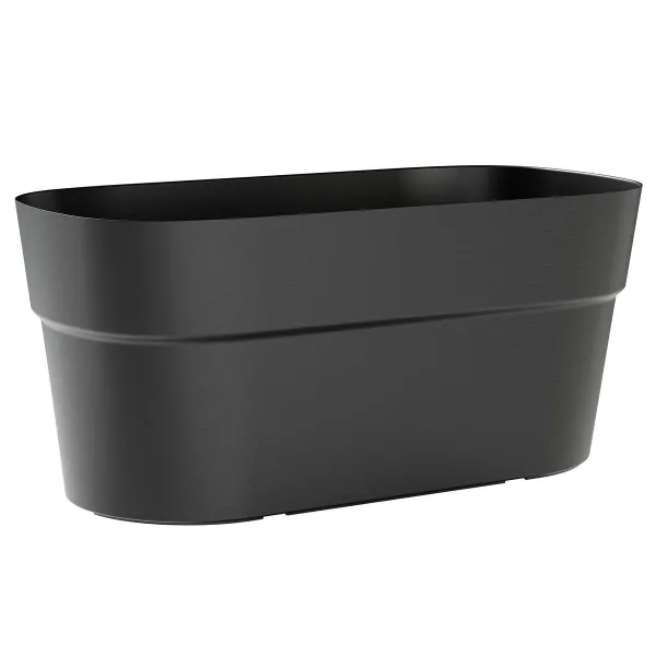 TeraPlast™ Pflanzgefäße SIRIO Ash anthrazit rechteckig 78 x 38 cm - Kunststoff