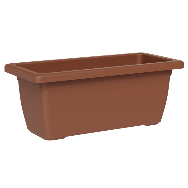 TeraPlast™ Pflanzkasten TIKAL Clay braun rechteckig 62 cm - Kunststoff