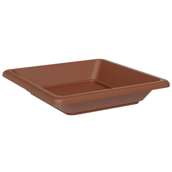 TeraPlast™ Untersetzer NAZCA Clay braun quadratisch 22 cm - Kunststoff