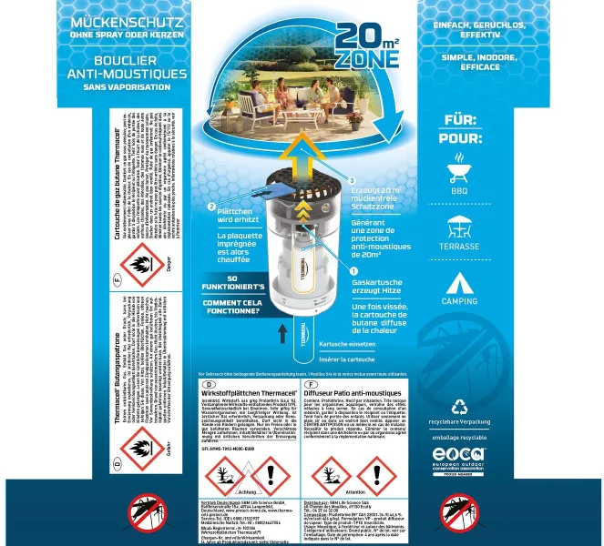 THERMACELL® Mückenabwehr graphit