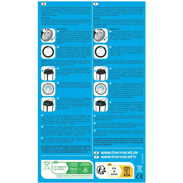 THERMACELL® Mückenabwehr Laterne ohne Wirkstoff
