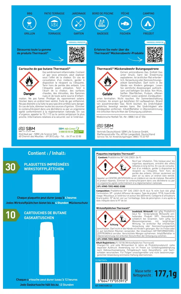 THERMACELL® Mückenabwehr-Set 120 Stunden Nachfüllpackung für alle Thermacell® Geräte