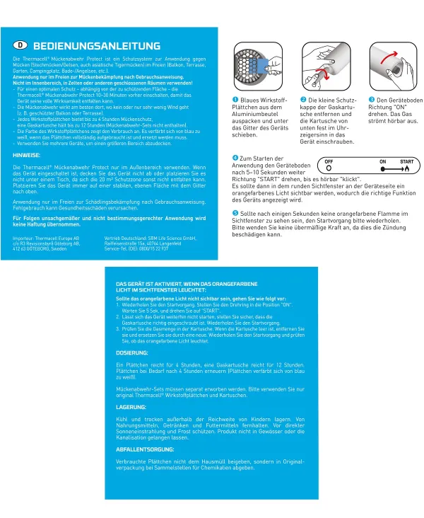THERMACELL® Mückenabwehr Protect Graphit - Wirkstoff nicht enthalten