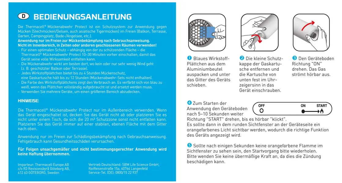 THERMACELL® Mückenabwehr Protect Navy blue - Wirkstoff nicht enthalten