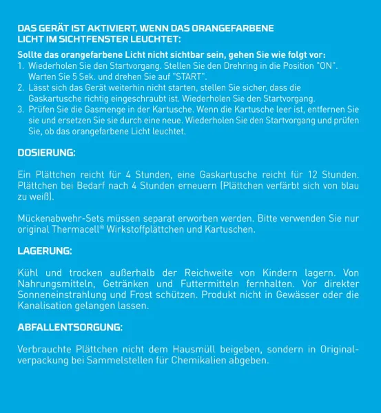 THERMACELL® Mückenabwehr Protect Navy blue - Wirkstoff nicht enthalten