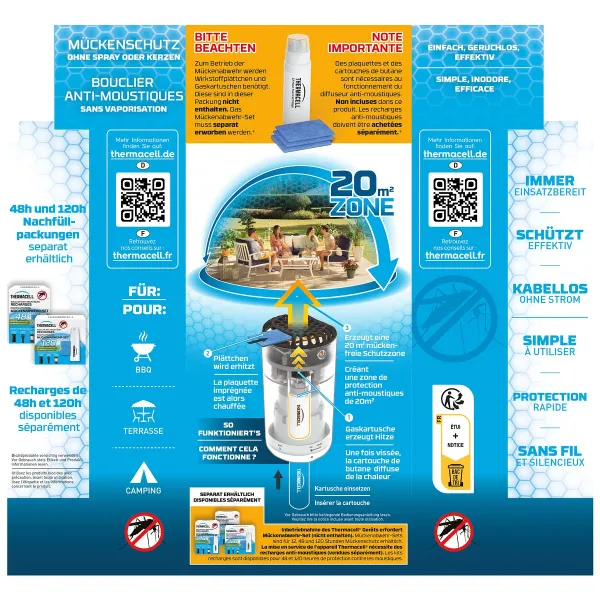 THERMACELL® Mückenabwehr Protect Navy blue - Wirkstoff nicht enthalten