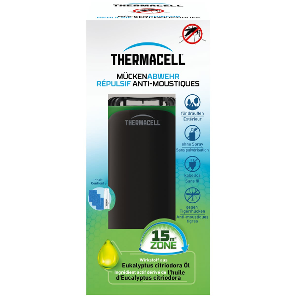 THERMACELL® Mückenabwehr Protect Schwarz/Grün