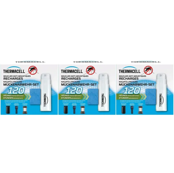 THERMACELL® Mückenabwehr-Set 120 Stunden Nachfüllpackung für alle Thermacell® Geräte x 3