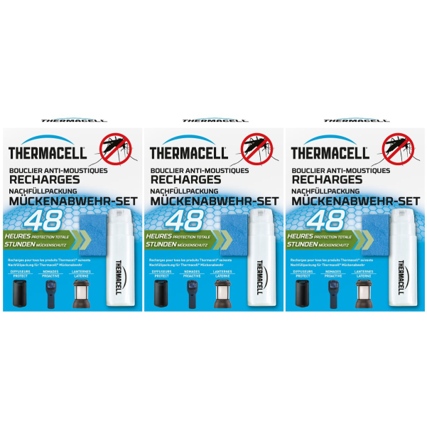 THERMACELL® Mückenabwehr-Set  48 Stunden Nachfüllpackung für alle Thermacell® Geräte x 3