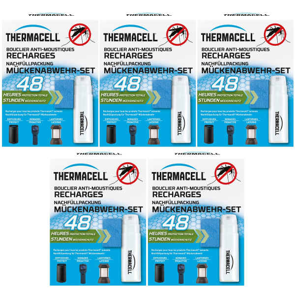 THERMACELL® Mückenabwehr-Set  48 Stunden Nachfüllpackung für alle Thermacell® Geräte x 5