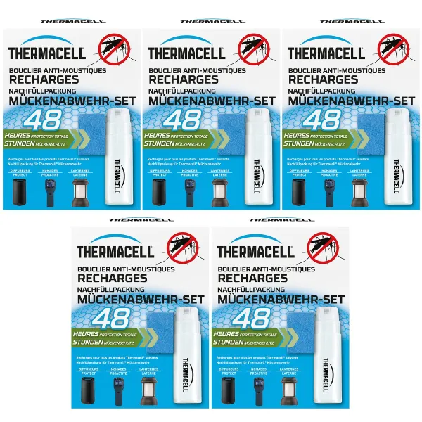 THERMACELL® Mückenabwehr-Set 48 Stunden Nachfüllpackung für alle Thermacell® Geräte x 5