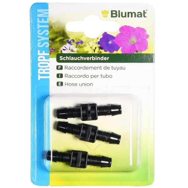 Tropf Blumat® Zubehör Schlauchverbinder 8-8 mm - 3er Pack Tropf Blumat® Zubehör Schlauchverbinder 8-8 mm - 3er Pack