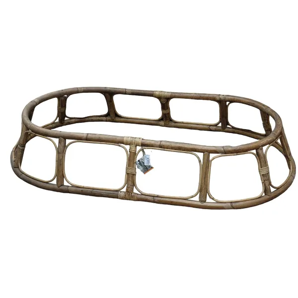 Van der Leeden Bank Mamasan Rattan Braun 180 cm x 110 cm