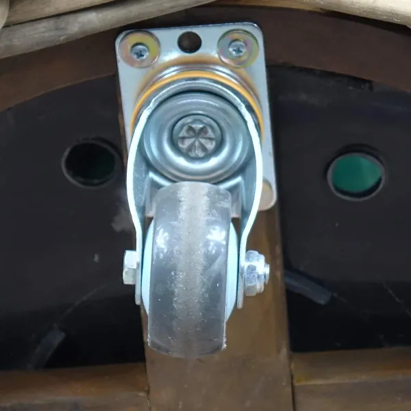 VAN DER LEEDEN DRYPOT® Rattan Pflanzkübel Grau auf Rollen Ø 83 cm - Sylter Körbe