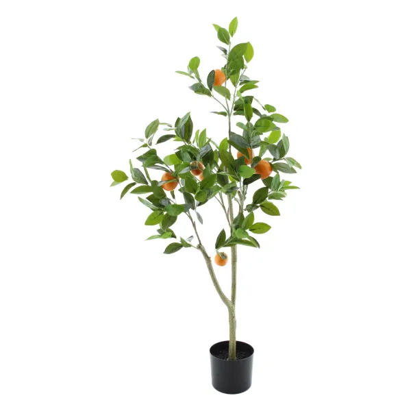 VAN DER LEEDEN Orangenbaum im Topf 112 cm - Kunstpflanze