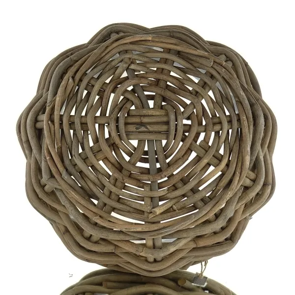 VAN DER LEEDEN Pflanzkorb Rund Grau Ø ca. 60 cm mit Folienauskleidung