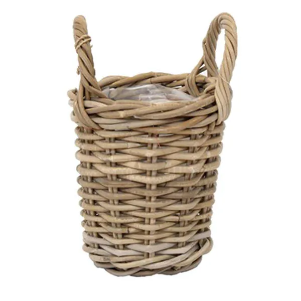 VAN DER LEEDEN Rattan Korb rund Ø 20 cm VAN DER LEEDEN Rattan Korb rund Ø 20 cm