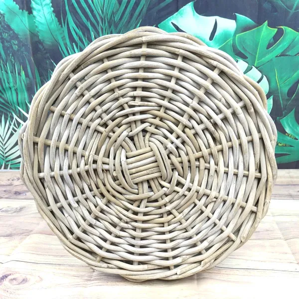 VAN DER LEEDEN Rattan Korb rund Ø 50 cm