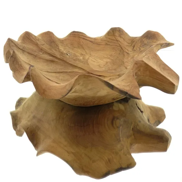 VAN DER LEEDEN Schale Baumwurzel Natur 60 cm