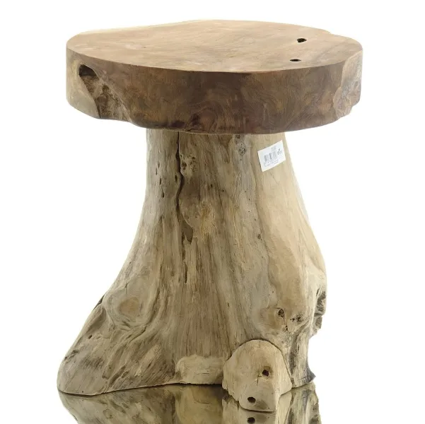 VAN DER LEEDEN Schemel Teak Baumwurzel D40h45cm