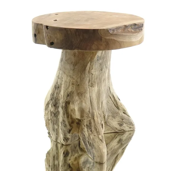 VAN DER LEEDEN Schemel Teak Baumwurzel D40h45cm