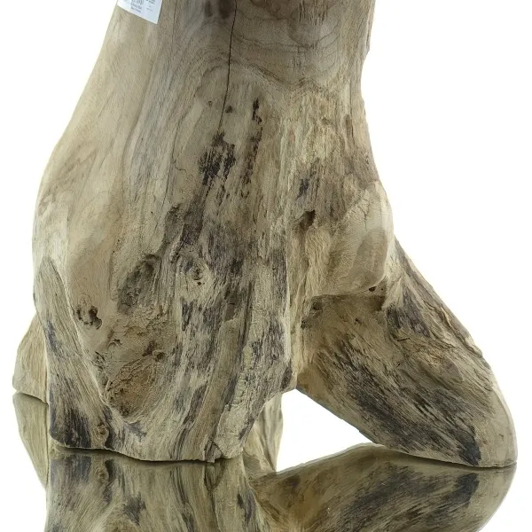 VAN DER LEEDEN Schemel Teak Baumwurzel D40h45cm