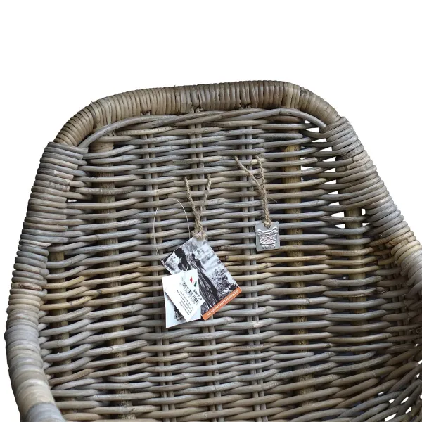 VAN DER LEEDEN Stuhl Lounge Rattan 56 cm x 60 cm Höhe 83 cm