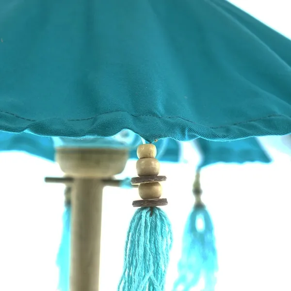 VAN DER LEEDEN Tisch-Sonnenschirm Bali Mini Azur Ø 50 cm