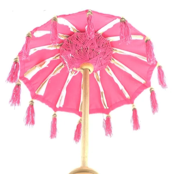VAN DER LEEDEN Tisch-Sonnenschirm Bali Mini Pink Ø 50 cm