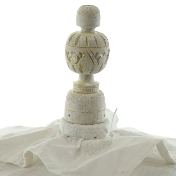 VAN DER LEEDEN Tisch-Sonnenschirm Bali Mini Weiß Ø 50 cm