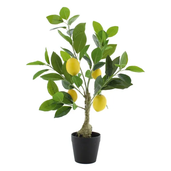 VAN DER LEEDEN Zitronenbaum im Topf 50 cm - Kunstpflanze