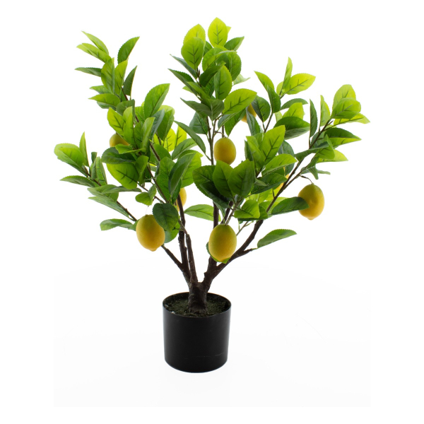 VAN DER LEEDEN Zitronenbaum im Topf 80 cm - Kunstpflanze