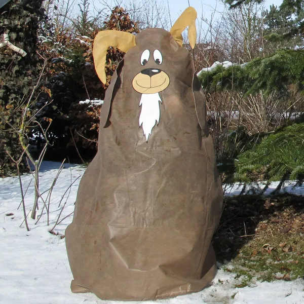 Videx® Pflanzen-Winterschutz-Vlieshaube Ziegenbock Günni Braun 125 x 120 cm