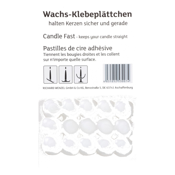 Wachsklebeplättchen