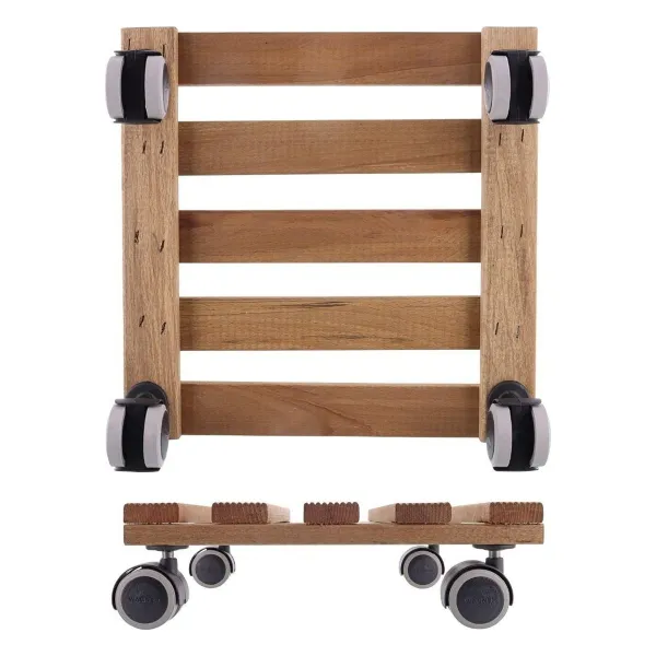 Wagner® Pflanzenroller COUNTRY GH 0203 - 28 x 28 cm, Holz, Palisander, Tragkraft 100 kg