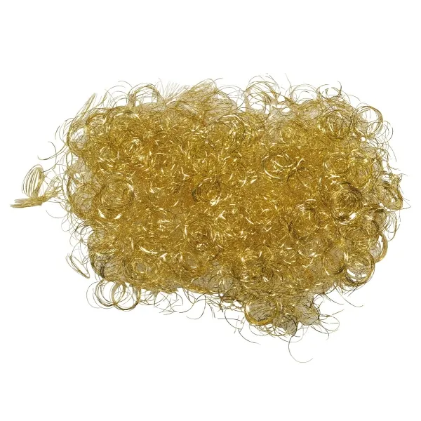 Weihnachtliches Engelshaar Goldfarben gelockt - 20 Gramm Weihnachtliches Engelshaar Goldfarben gelockt - 20 Gramm