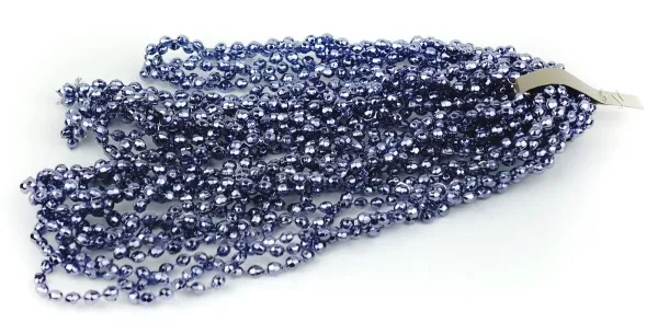 Weihnachts-Diamantgirlande Night Blue dunkelblau 2,7 Meter - Kunststoff