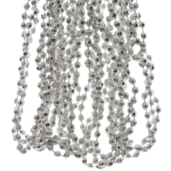 Weihnachts-Diamantgirlande Silver silberfarben 2,7 Meter - Kunststoff