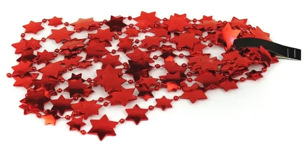 Weihnachts-Sterngirlande Christmas Red rot 2,7 Meter - Kunststoff