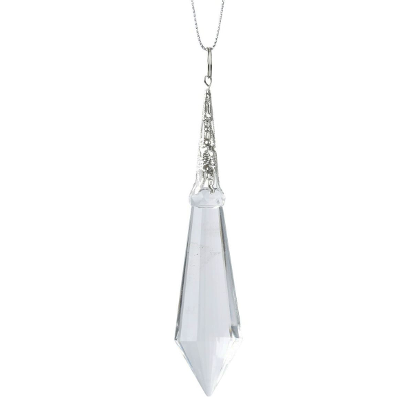 Weihnachtsanhänger Klassische Pendel-/Diamantform transparent - Kunststoff