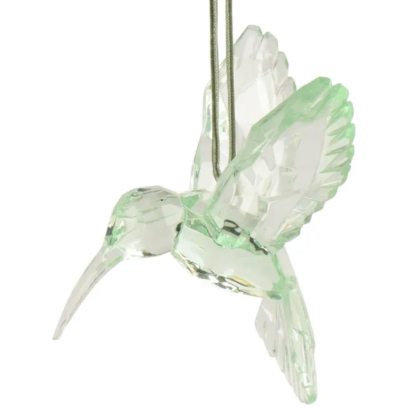 Weihnachtsanhänger Kolibri hellgrün transparent - Kunststoff Weihnachtsanhänger Kolibri hellgrün transparent - Kunststoff
