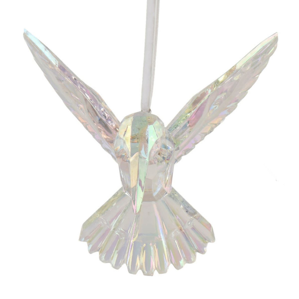 Weihnachtsanhänger Kolibri irisierend transparent- Kunststoff